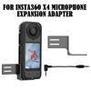 Адаптер удлинительного кабеля микрофона для камеры Insta360 X4, удлинительный кабель микрофона, аксессуары для наружной камеры
