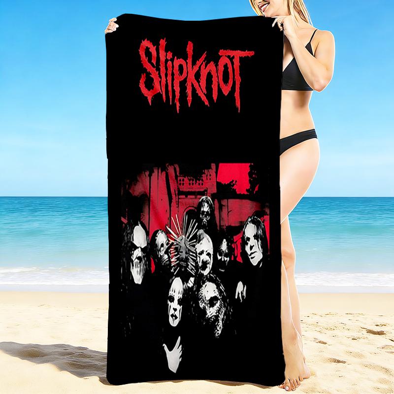 1 шт. Постер группы Slipknot Пляжное полотенце Быстросохнущее Многоцелевое Для пляжа Бассейна Спортзала Йоги Дома Путешествий Рождественский Подарок на Хэллоуин Xmas G1187