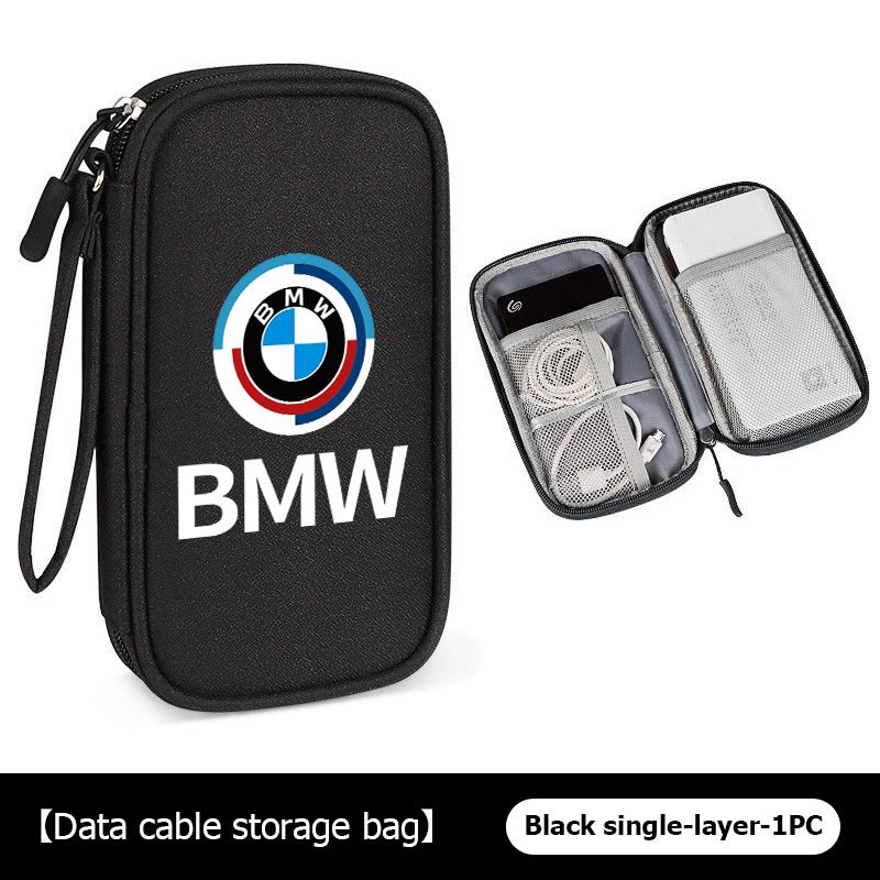 For BMW 3 Car Styling Digital Storage Bag Oxford Cloth Cable Tools Travel Purse For BMW M Sport M2 M3 M4 M5 M6 E46 E90 E60 F10 F20 E87 X3