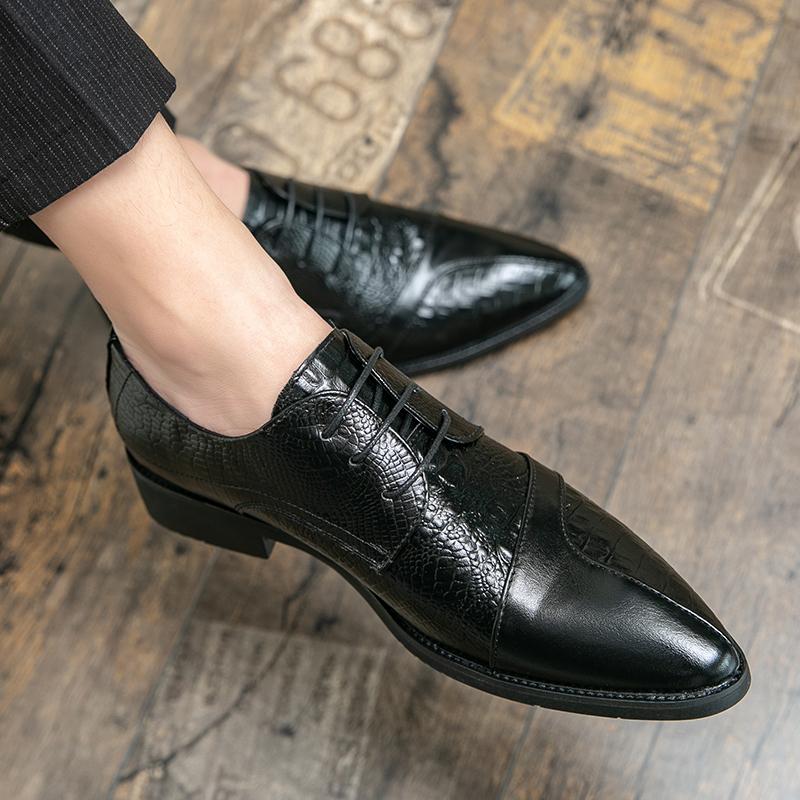 Мужские свадебные туфли Классические деловые мужские туфли Модные элегантные формальные свадебные туфли Мужские офисные туфли-оксфорды на шнуровке для мужчин