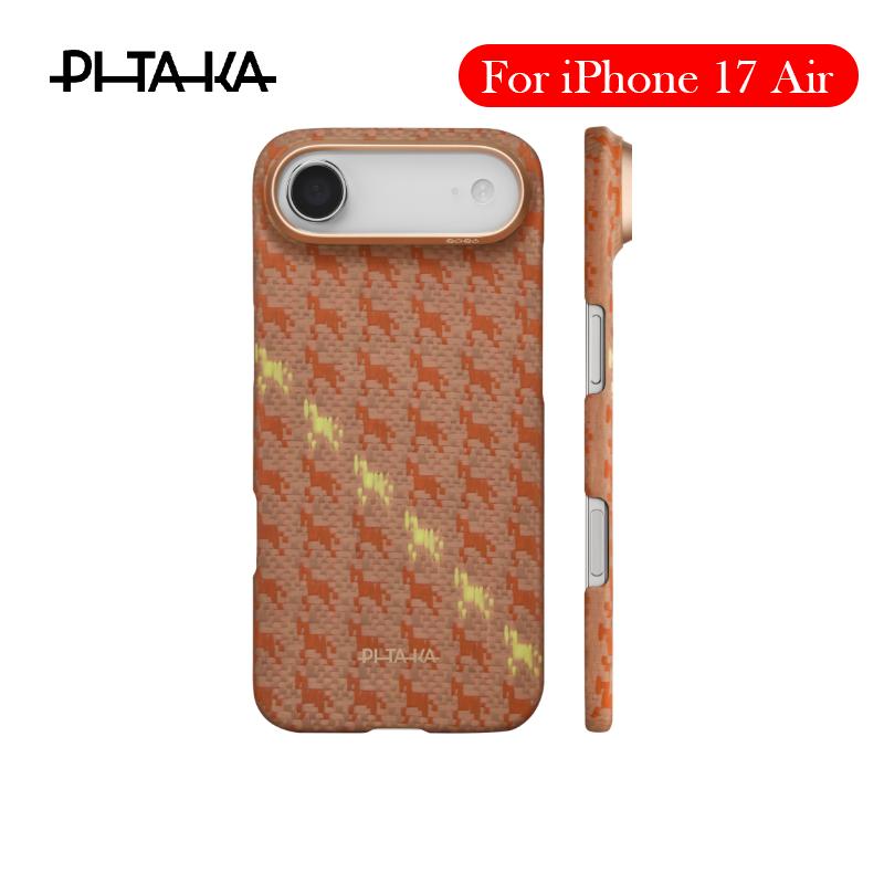 PITAKA Премиальный чехол из углеродного волокна для iPhone 17 Air Kevlar Задняя крышка чехла для беспроводной зарядки для IPHONE 17AIR