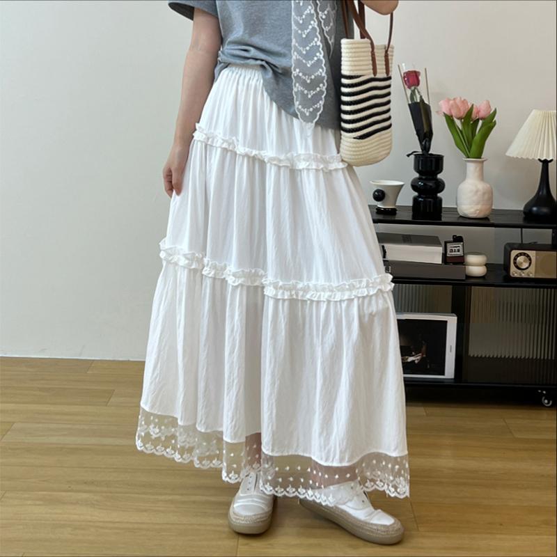 ZANZEA Женские повседневные свободные летние длинные юбки с эластичной резинкой на талии