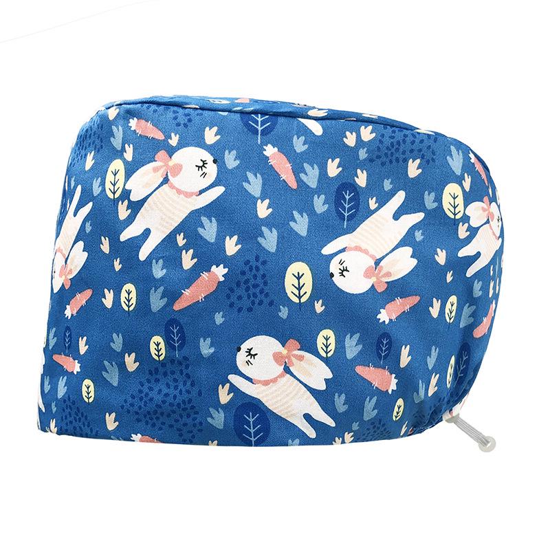 Хирургическая шапочка на кнопках с цветочным принтом для медсестер и врачей