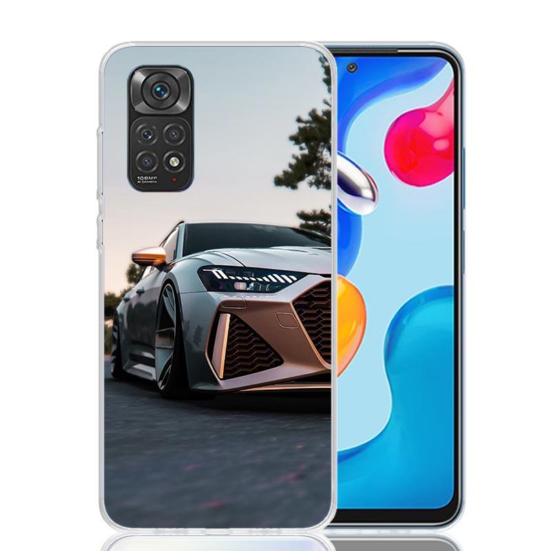 Суперкар Для A-Audis R-S Sport Чехол для телефона Для Xiaomi Redmi Note 15 14 13 12S 12 Pro Plus 11S 11E 11 11T 10S 10 Искусство Мягкий Узор