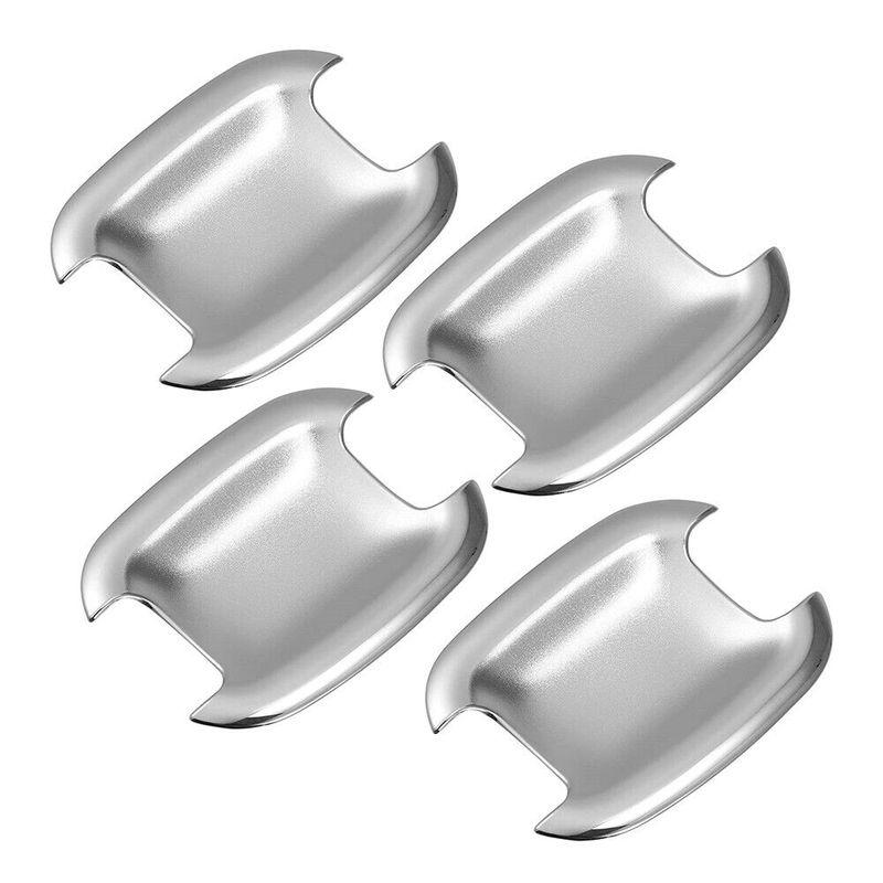For Ford Bronco Sport 4Pcs Silver ABS Car Exterior Door Handle Bowl Cup Cover Guard Trim Case Accessories Chrome