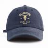 pc Yellowstone Print Washed Baseball Cap for Adults  Minimalist Retro Style Casual Soft Adjustable Dad Hat Perfect As Gift