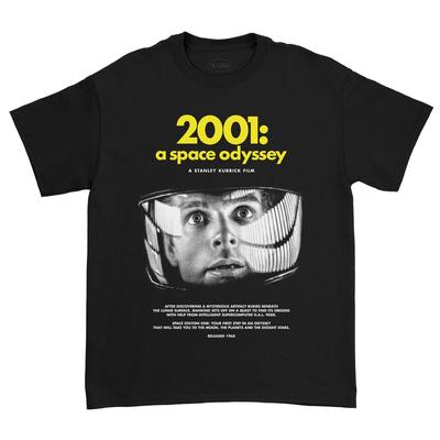 Футболка с принтом темы фильма «2001 год: Космическая одиссея» Повседневная и удобная футболка, подходит как для унисекс, так и для женщин