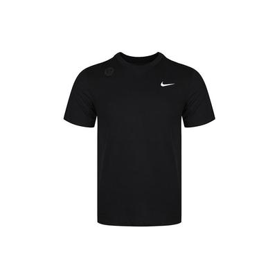 Футболка Dri-FIT Crew Solid с круглым вырезом и коротким рукавом с принтом для тренировок, мужские топы, черная AR6030-010