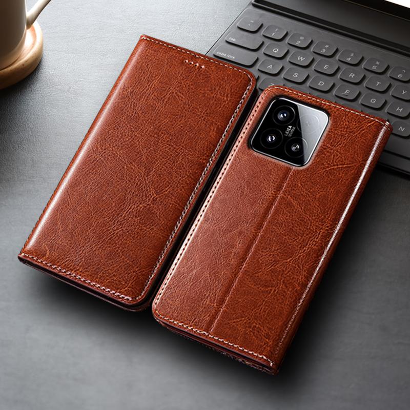 Флип-чехол из натуральной кожи Crazy Horse для телефонов Xiaomi Poco F1 F2 F3 F4 F5 F6 F7 F8 Pro GT Ultra, чехол-книжка, кардхолдер, защита от царапин