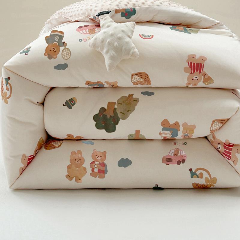 Детское вязаное одеяло для осени и зимы, толстое плюшевое, мультяшное постельное белье, одеяло, удобное, мягкое, теплое, необходимое для детской кроватки