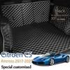 Leather Car Trunk Mat For Citroen C5 Aircross 2018- Cargo Liner Accessories Interior Boot