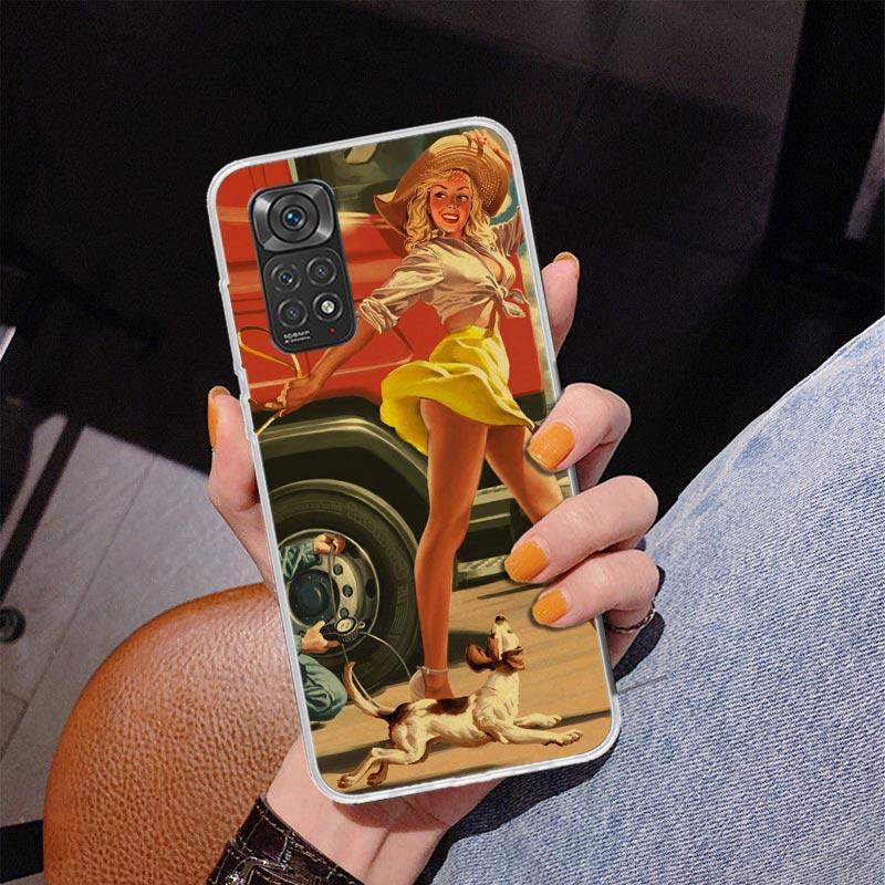 Sexy Pin Up Girl Vintege Phnoe Case for Phnoe Case for Xiaomi Redmi Note 15 14 14S 13 Pro Plus 12 12S 11S 11E 10S 10 11T 5G Uniq