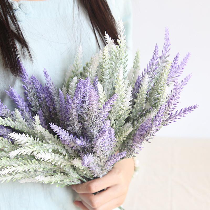 Lavender Artificial Flower Arrangement Garden Office Wedding Outdoor Decoration