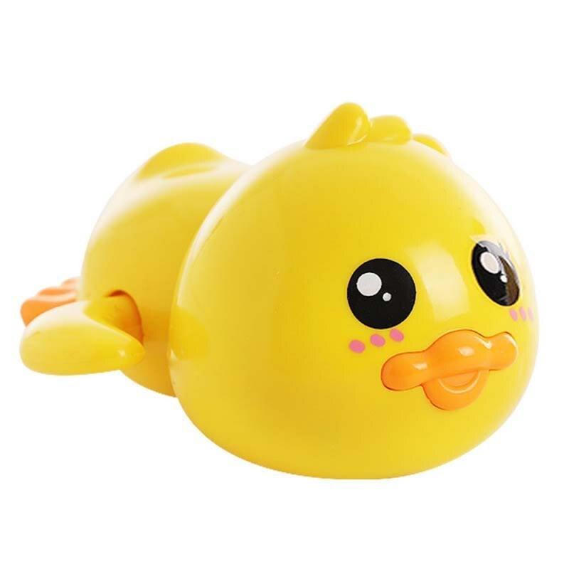 Заводная утка, детские игрушки для ванной, дети играют в воде, маленькие желтые утки умеют плавать, маленькие утята для мальчиков и девочек принимают ванну