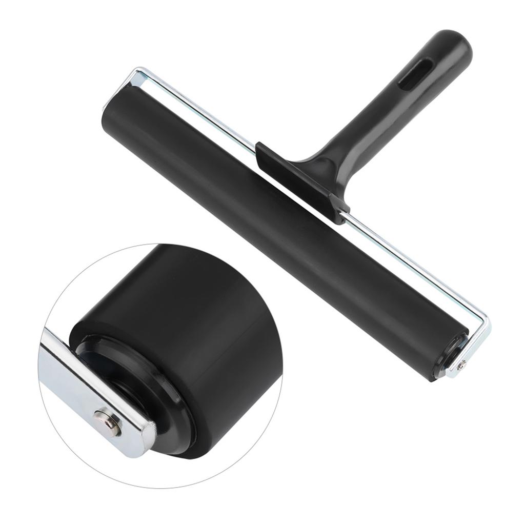 Rubber Brayer Roller Paint Brush Ink Applicator Art Craft Oil Painting Tool, for Painting Large Area Quickly, Made of High Quality Rubber, with Nonsli