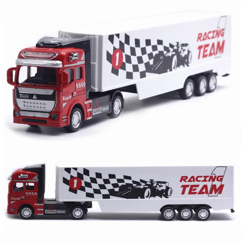 Children Pull Back Car Detachable Container Truck With Container Drop-resistant Car Model Toy Gifts