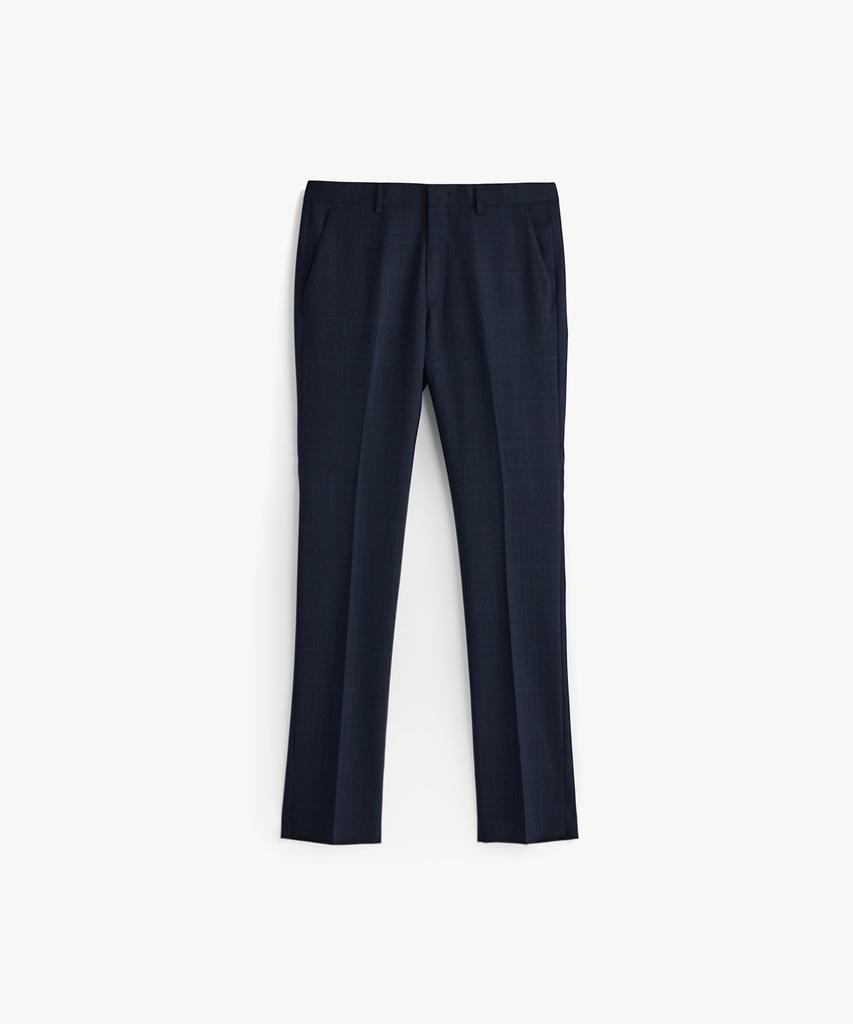 STCO Extra Fine Wool 51% Check Summer Suit Pants_Navy (Classic Fit)_Sslxb61Ccn