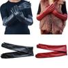 Evening Party Gloves Women Leather Gloves Fashion Long Elbow Gloves
