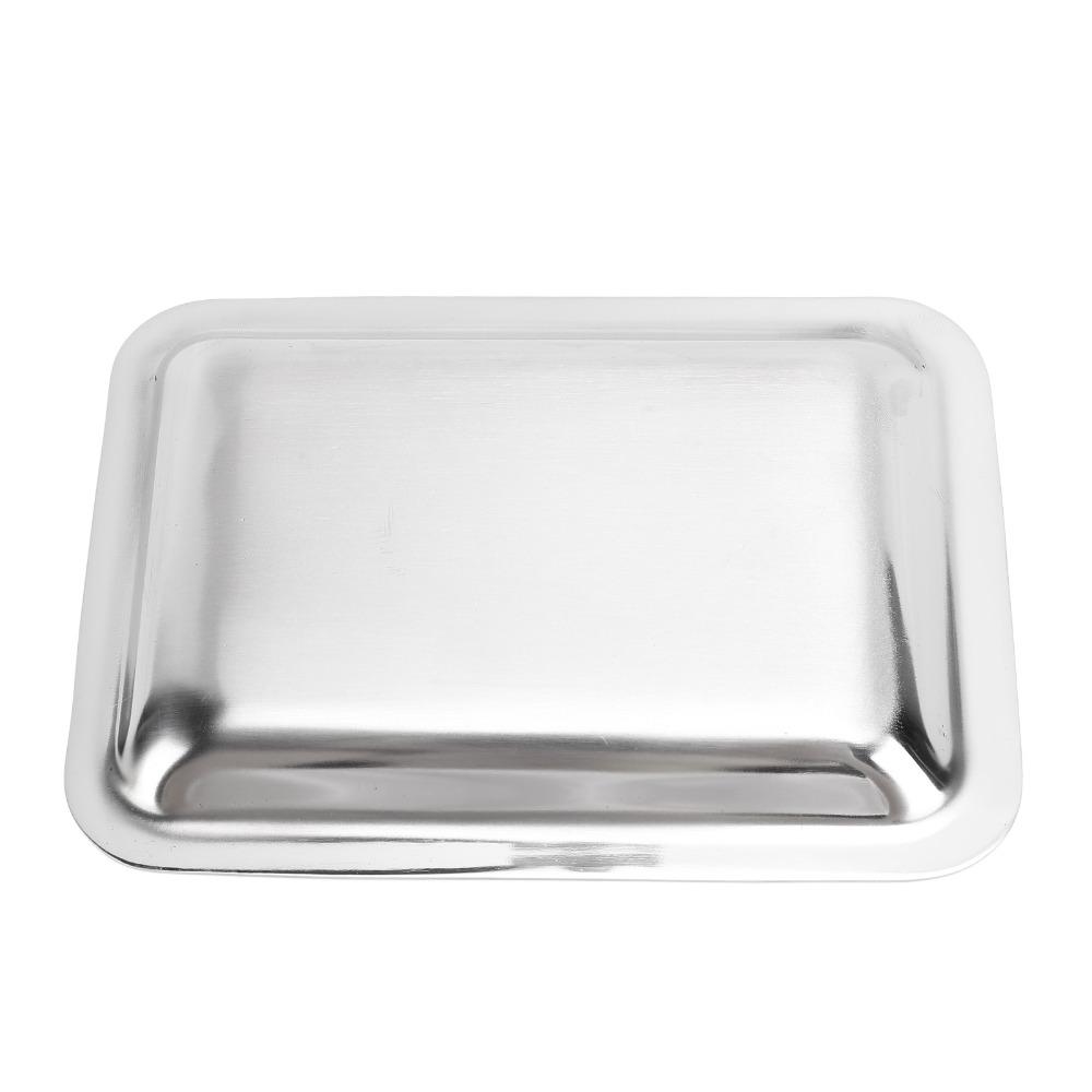 Rectangular Shape Stainless Steel Snack Plate Thickened Stainless Steel Dessert Plate Home Kitchen