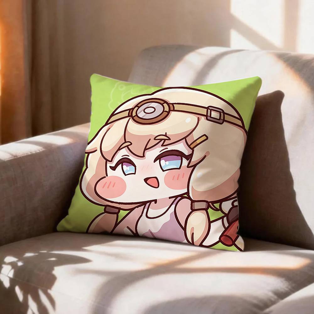 LOVELY TTrickcal Chibi Go GGame Pillow Case Pattern Printed Pillowcase For Living Room Sofa Cushion Cover