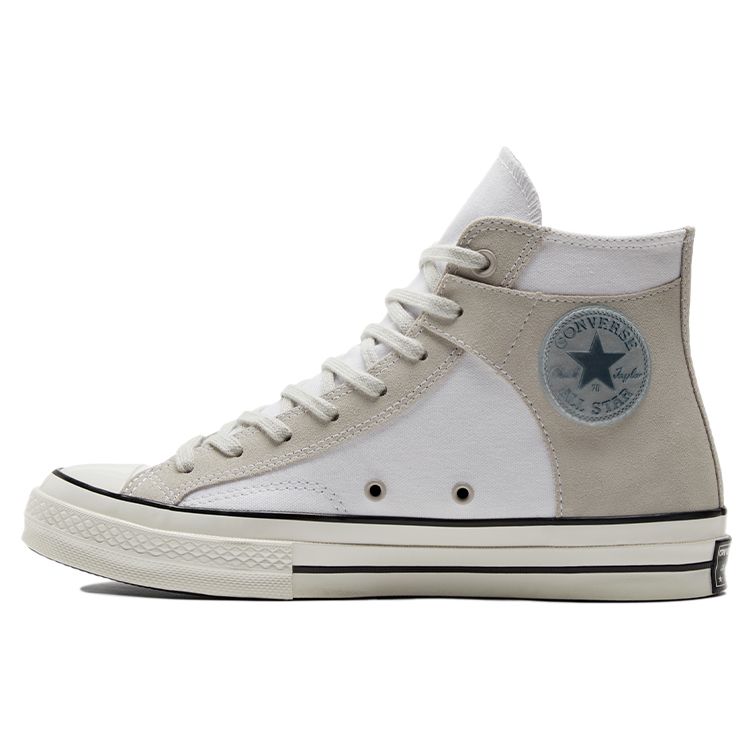 Converse Chuck 70 Crafted Canvas High White Mouse Unisex Sneakers Black A01780C