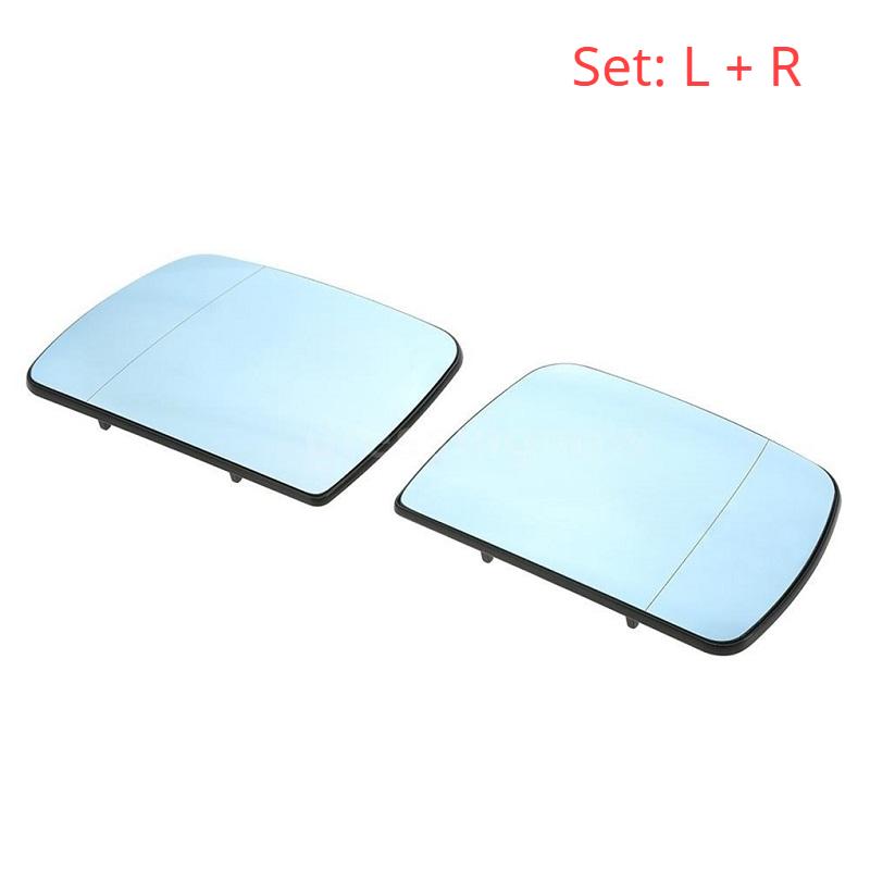 Боковой обогрев зеркала заднего вида, противотуманное зеркало на дверь, лист, подходит для BMW X5 E53 1999-2006 51168408797 51168408810