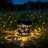 Solar Wall Light, Hummingbird Butterfly Projection Lantern, Waterproof Outdoor Garden Fence Lamp for Yard Patio Decor