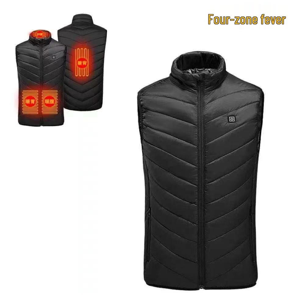 Unisex Smart Electric Heating Vest - Full Body, Constant Temperature