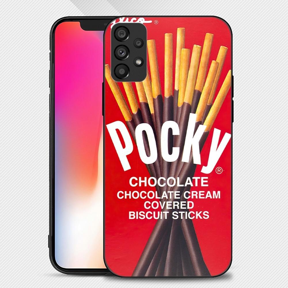 Чехол для телефона Pocky Strawberry Chocolate Chip Cookies для Samsung Galaxy S22 S23 Ultra S21 S20 FE Plus Note 20, мягкий чехол