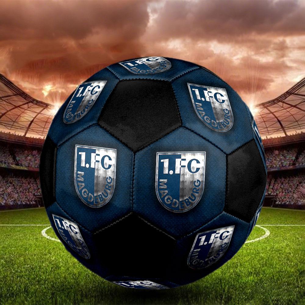 1pc 1. FC Magdeburg Soccer Ball Size 5 Indoor Soccer Ball Fashion Colorful Backyard Game - Great For Sports Fans Gift HE2