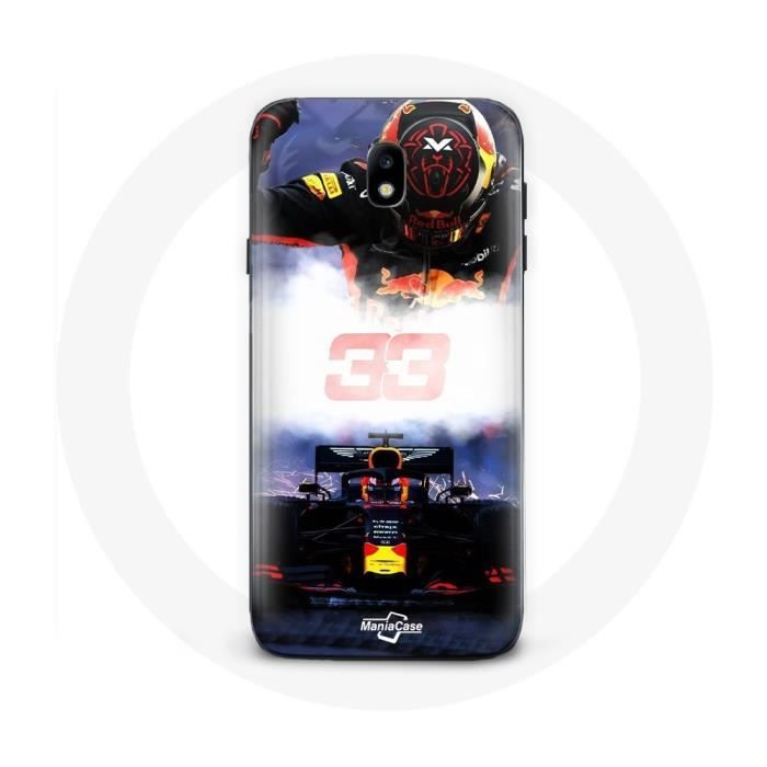 Чехол для samsung galaxy S4 Формула 1 Макс Ферстаппен Пилот F1 черный красный и желтый