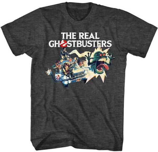 The Real Ghost Busters Animated TV Series Zapped Car Chase Men's T Shirt