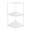 3 Tier Corner Table Multifunctional Acrylic Wall Side Table for Bedroom Bathroom Living Room