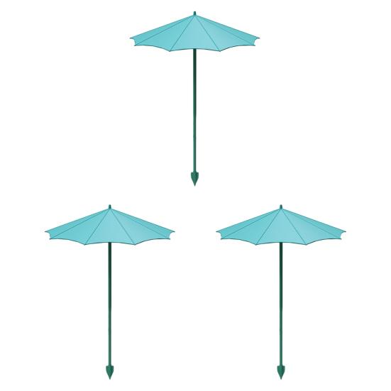 Small Outdoor Parasol 10 Inch Diam Plant Umbrella, UV Protection Shade, Mini Provides Shade Fiberglass Garden Umbrella to ?Defend Plants from