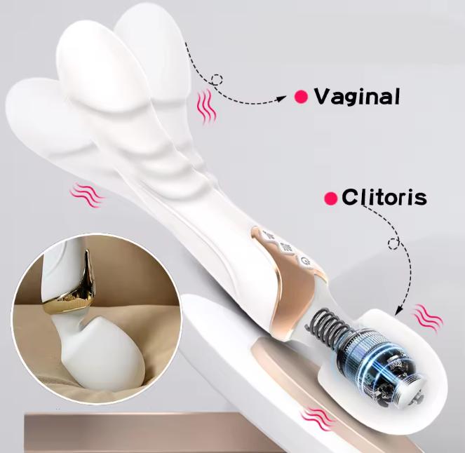 Dual Massager Wand Clit Vibrator Vaginal Massager G-Spot Stimulator Sex Toys for Women