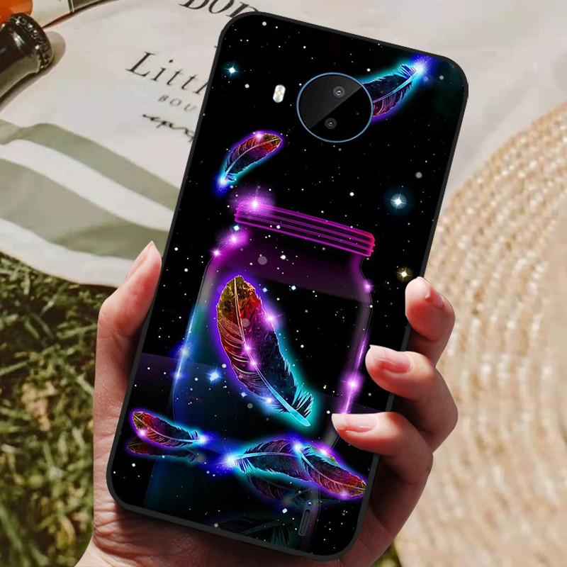 Для Nokia C20 Чехол Мягкий ТПУ Силиконовый Мультяшная Задняя Крышка для Nokia C20 Plus Чехлы для Телефона ТПУ Черный Бампер для NokiaC20 C 20 Plus