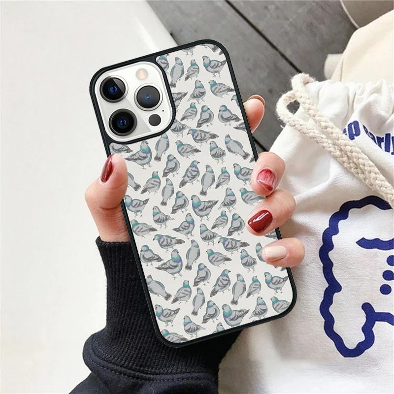 Pigeons Doves Bird Birds Flock Animal Phone Case For iPhone 17 Air 15 16 Cover 11 13 14 Pro Max 12 Plus Max XR
