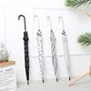 Japanese Small Fresh 8 Bone Vinyl Straight Rod Umbrella Long Handle Umbrella Simple Retro Advertisement