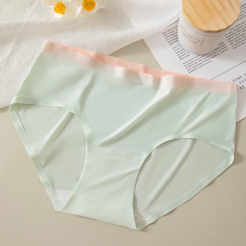 Бесшовное дышащее женское нижнее белье Ice Silk - тонкие трусы с защитой от воздействия окружающей среды