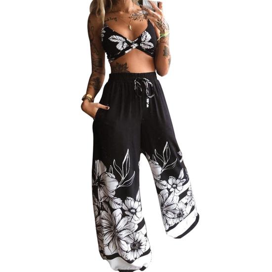 Брюки с широкими штанинами, крутые сексуальные женские широкие брюки, топ-труба, костюм для покупок