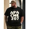 Мужская футболка Apache 207 Tour Graphic - Официальный мерч с культовым принтом, с коротким рукавом, круглым вырезом, повседневная уличная одежда, подходит для ежедневного ношения и