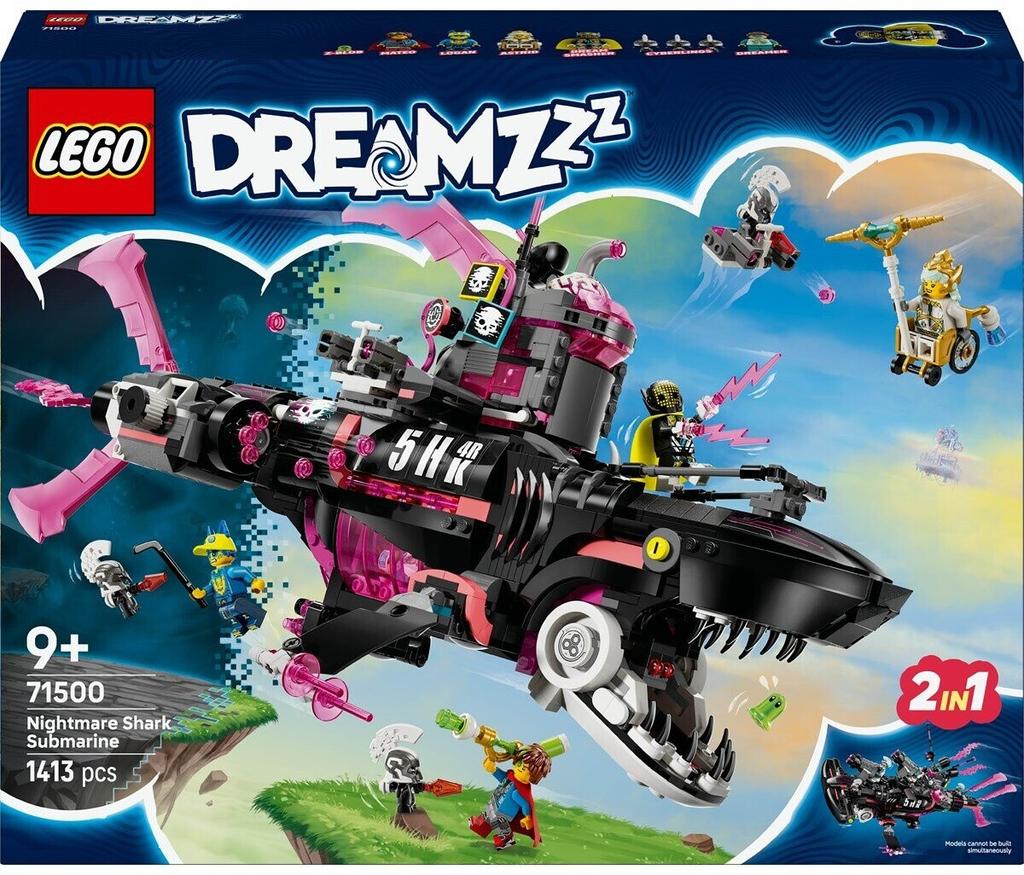 LEGO Конструктор DREAMZzz – Подводная лодка кошмарной акулы (71500)