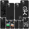 Couple Sun Moon Case For Apple Iphone 14 11 13 Mini 12 Pro Max Xr 7 8 +Se 2020 Xs 6 6s Plus 5 5s Black Silicone Phone Cover
