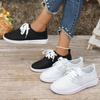 Women's Sneakers Autumn Front Lace-Up  Walking Vulcanized Shoes Round Head Solid Color Design Comfortable Women's Shoes 36-43