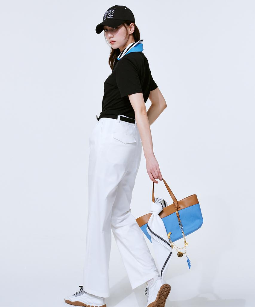 KLIMGOLF Single-Pleat Double-Layered Semi-Wide Pants