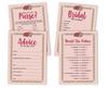 Inkdotpot Bachelorette Party Games Set Bundle Floral Of 4(50 Sheets Each) W Miss To Mrs Gold Banner Fun Bridal Shower Games