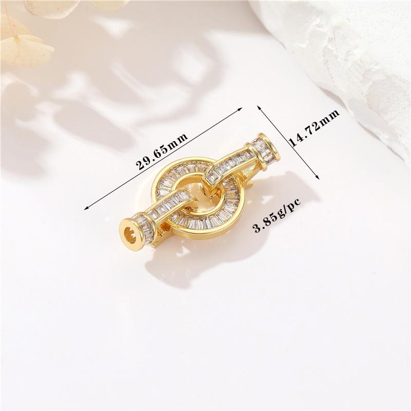 Zhongxing 14K Gold Pearl Necklace & Bracelet Clasp for DIY Jewelry