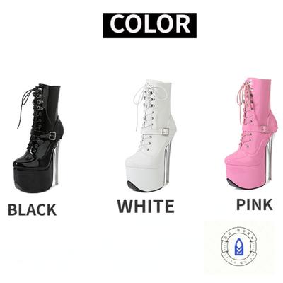 Ботинки на платформе на очень высоком каблуке 19 см, женские пикантные ботильоны на шпильке для ночного клуба, вечеринки, танцевальной вечеринки, большие размеры