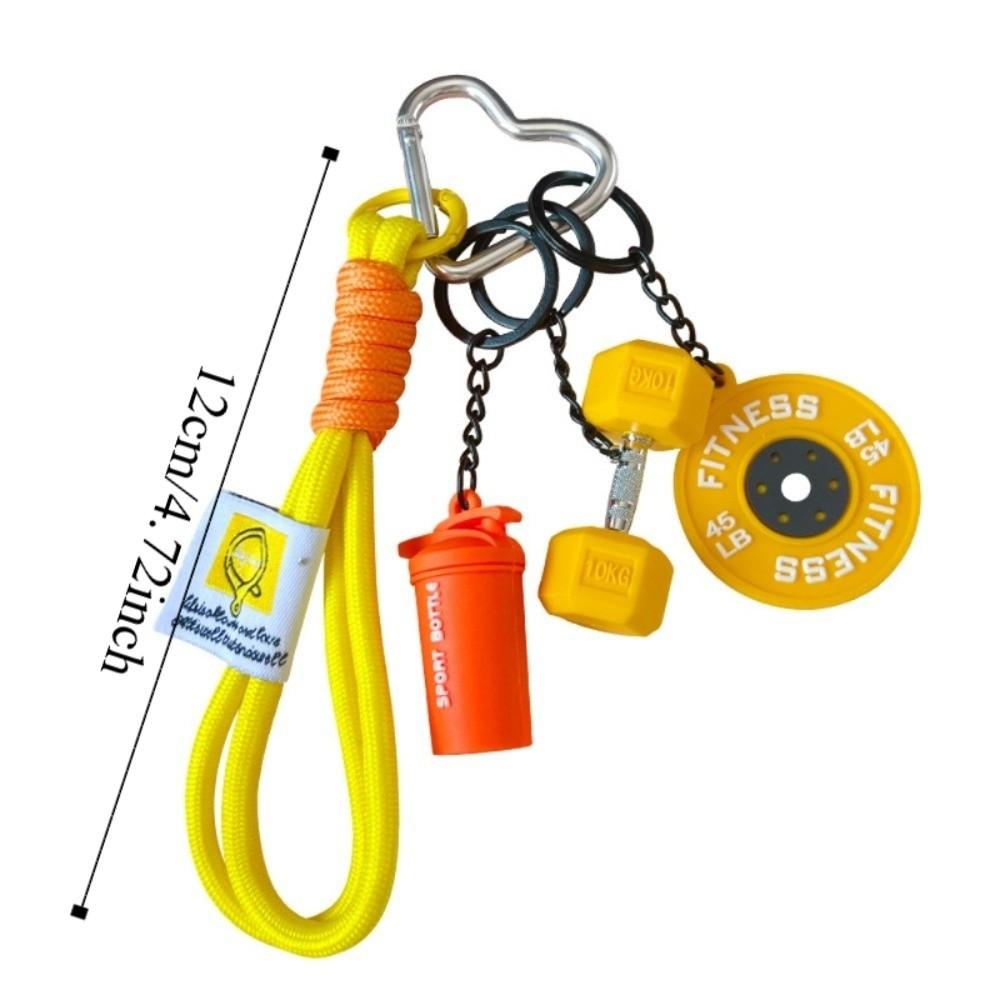 Kettle Bells Simulation Dumbbells Keyring Bag Charm Fitness Series Pendant Gifts