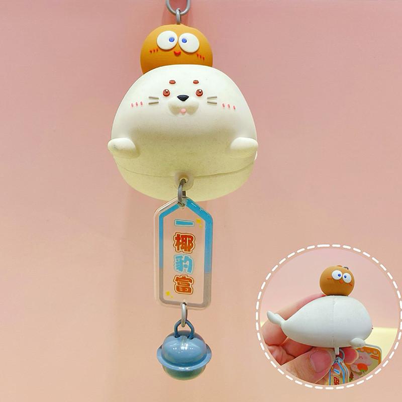 Colorful And Playful Resin Keychain Featuring Endearing Fruit Animals Ideal For Unique Gifts